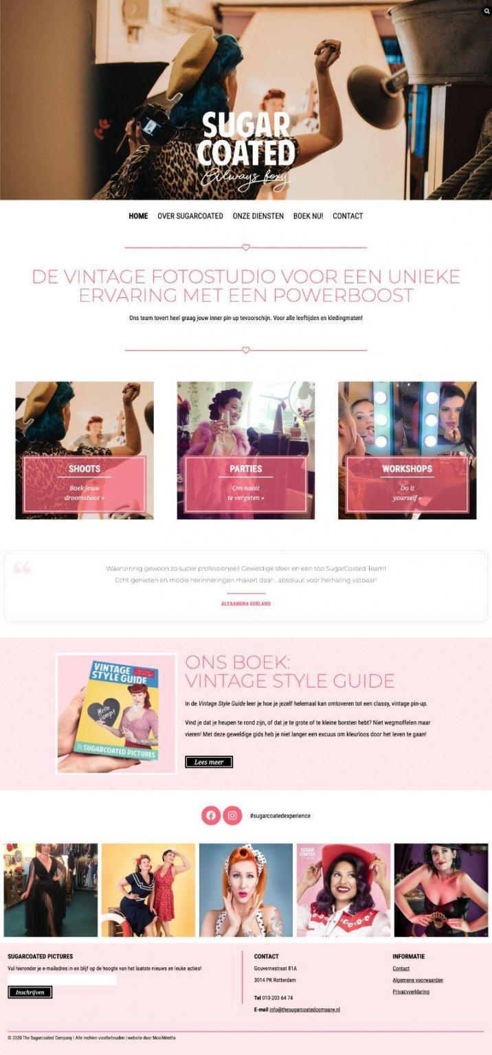 Sugarcoated homepage