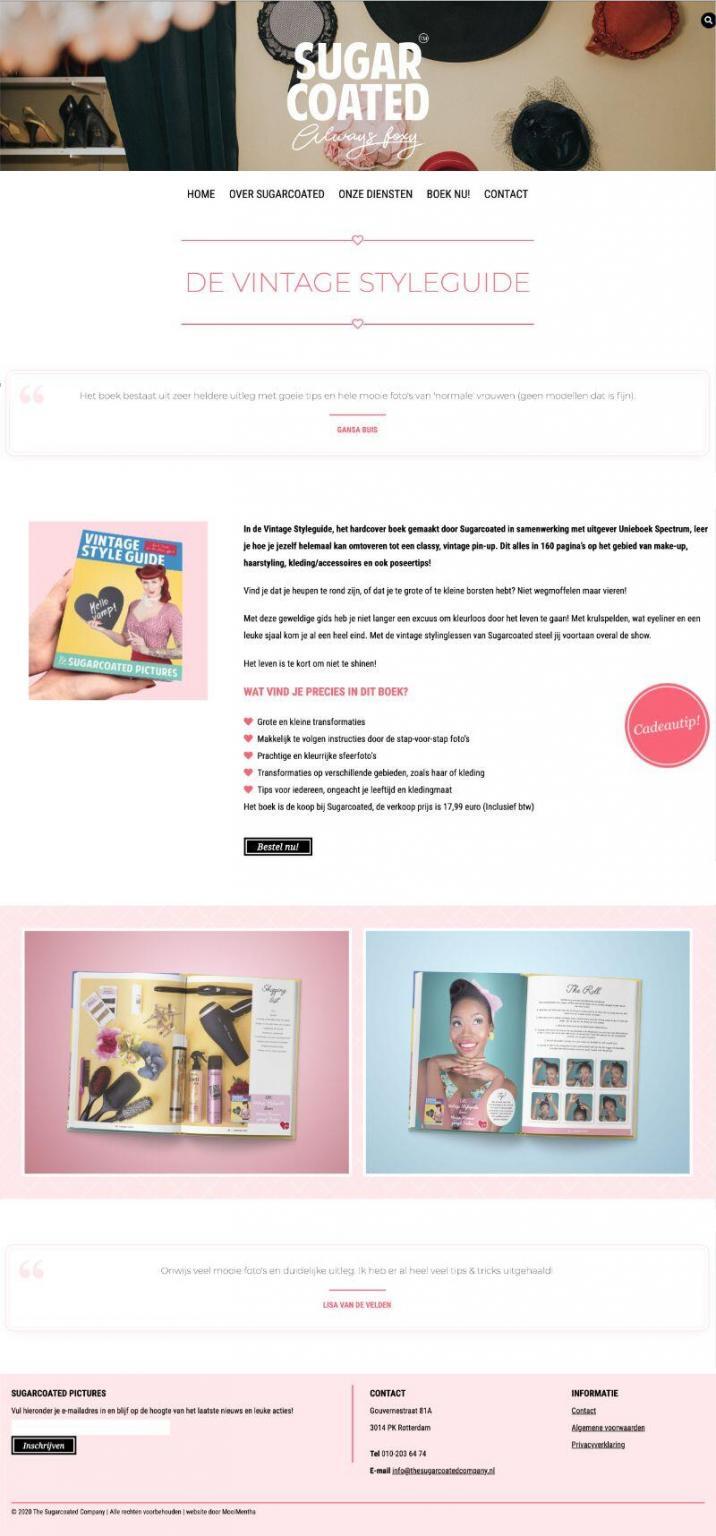 Sugarcoated Vintage Styleguide page